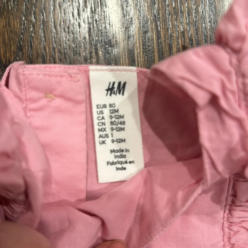 H&M Girl shirt bundle Pink Ruffle and Plaid Button-Up Shirt - Picture 6 of 8